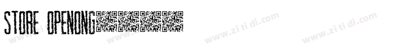 store openong字体转换